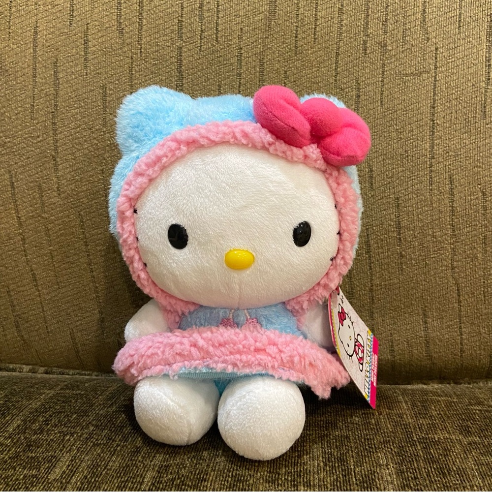 Rare 2014 Hello Kitty Winter Wonderland Eskimo Plush 6” Sanrio Blip